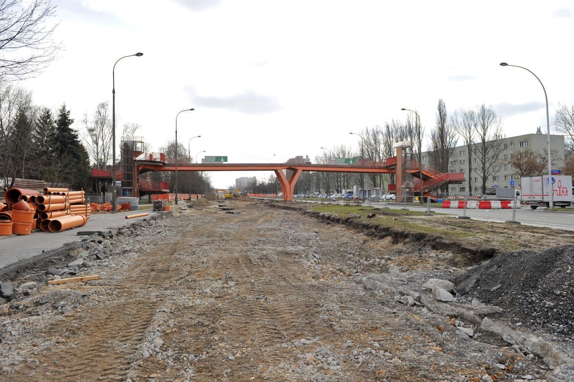 Tak wygląda budowa tramwaju do Wilanowa