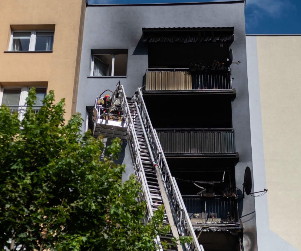 Pożar mieszkania we Wrocławiu