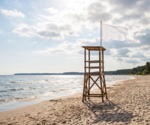 Sinice Rowy. Czy w Rowach można się kąpać 13.07? Flaga, warunki pogodowe