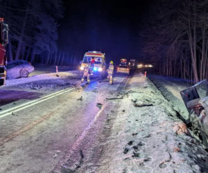 Wypadek pod Iławą, sześć osób w szpitalu