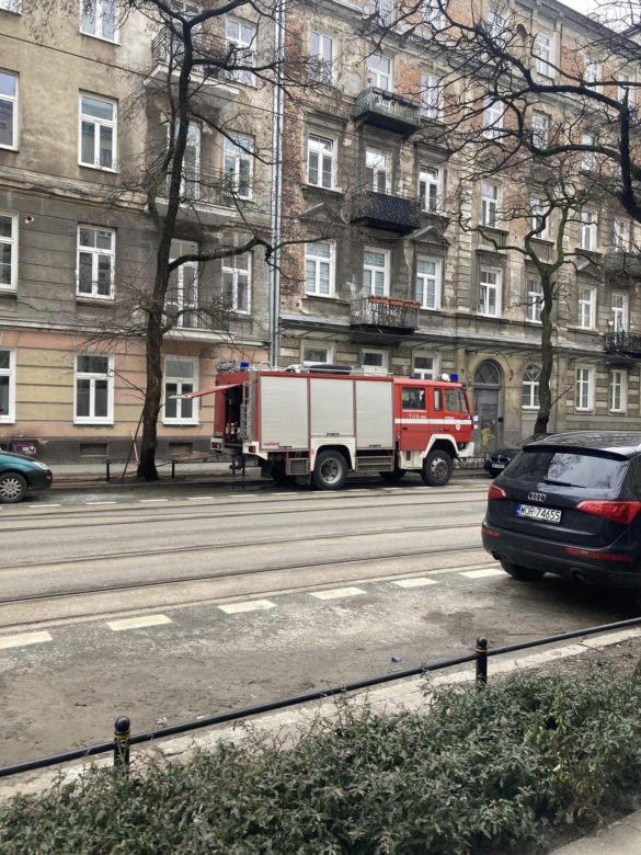 Ulica Stalowa w sztucznym śniegu