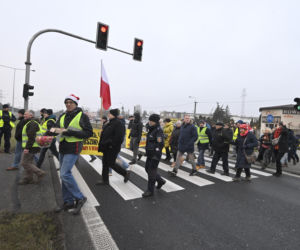 Mają dość korków, chcą buspas. W godzinach szczytu protestowali na pasach
