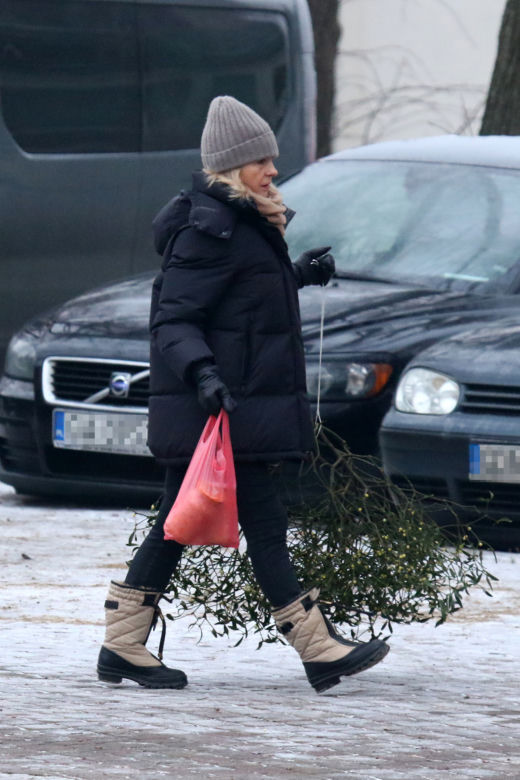 Małgorzata Tusk na bazarku