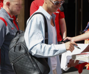 Robert Lewandowski na zgrupowaniu kadry we Wrocławiu