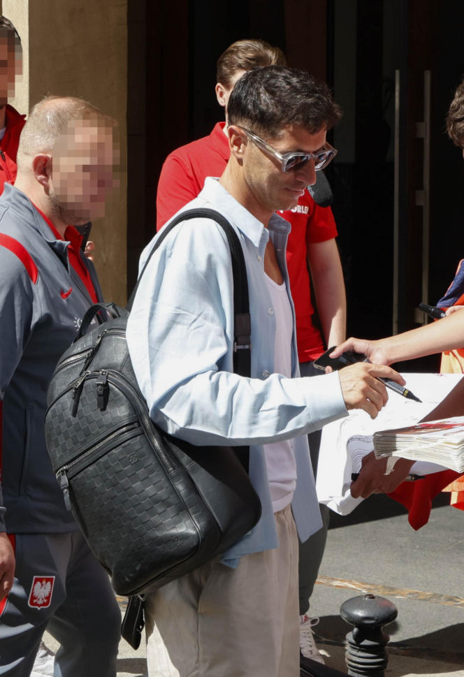 Robert Lewandowski na zgrupowaniu kadry we Wrocławiu