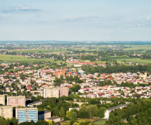 Lublin widziany z elektrociepłowni Wrotków
