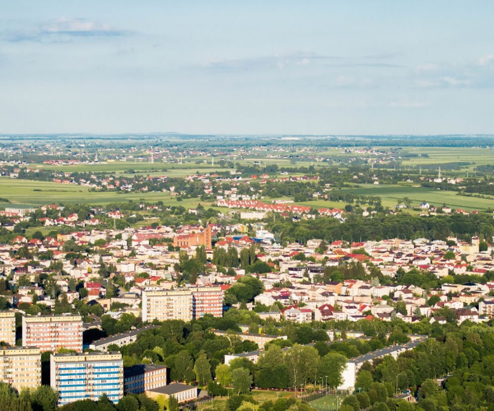 Lublin widziany z elektrociepłowni Wrotków