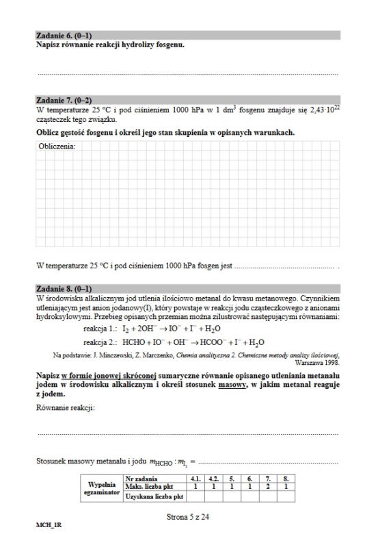 Matura 2020: Odpowiedzi. Chemia - poziom rozszerzony [ARKUSZ]