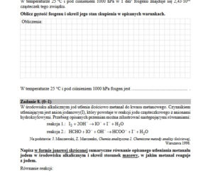 Matura 2020: Odpowiedzi. Chemia - poziom rozszerzony [ARKUSZ]