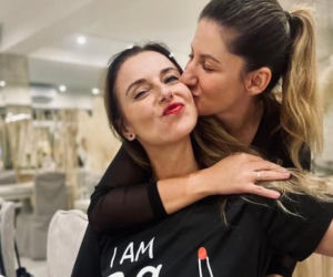 Anna Kaczmar z żoną - Anną Turowską