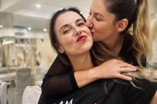 Anna Kaczmar z żoną - Anną Turowską