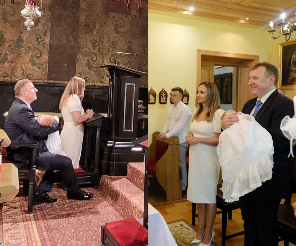 Jacek Kurski ochrzcił córkę w Częstochowie. Zdjęcia z uroczystości