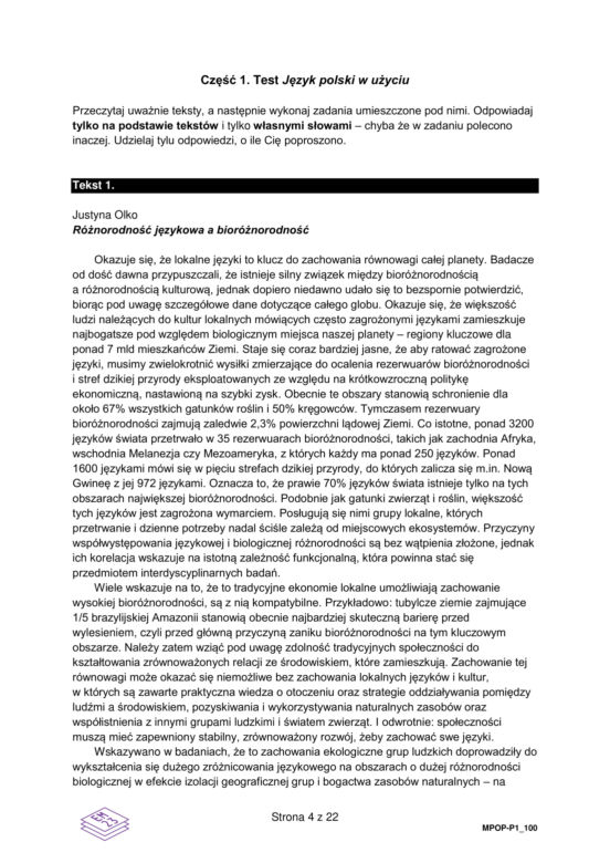 Matura próbna CKE: polski [grudzień 2022]