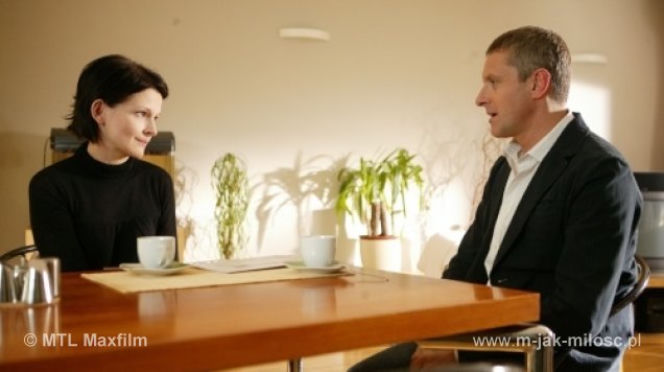 M jak miłość. Marta (Dominika Ostałowska), Rafał (Jacek Poniedziałek)