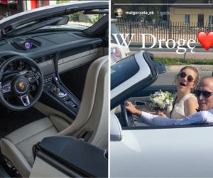 Julia Królikowska pojechała do ślubu Porsche 911 Turbo S Cabriolet