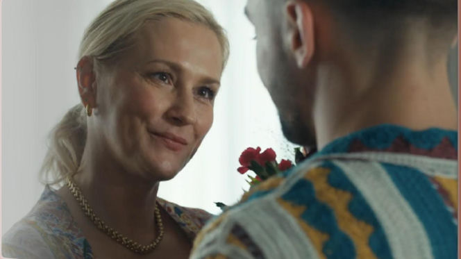 Barwy szczęścia, odcinek 3284. Justyna (Sylwia Juszczak-Krawczyk), Mirek (Oliwier Kozłowski)