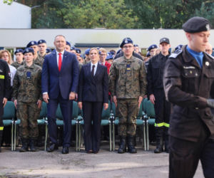 Karol i Marta Nawroccy na rozpoczęciu roku szkolnego
