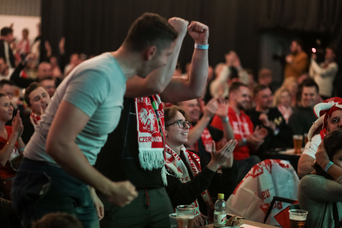 Strefa kibica na Stadionie Śląskim w czasie meczu Polska-Meksyk