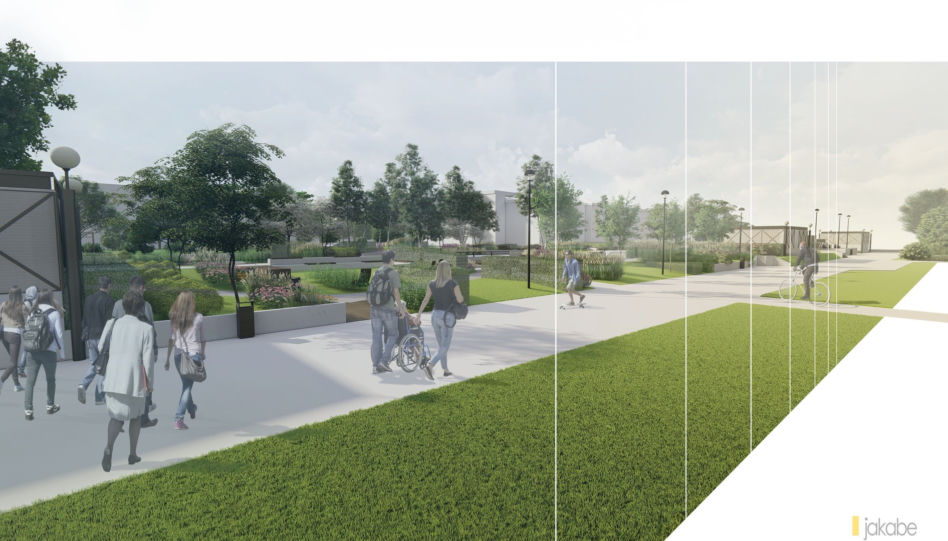 Nowy Skwer Sportów Miejskich w centrum Warszawy projektu JAKABE