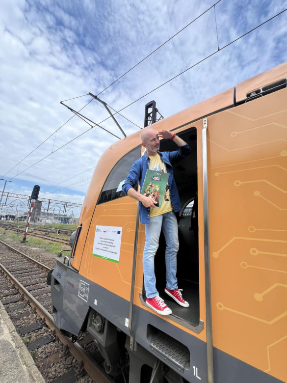 Do Katowic przyjechał wyjątkowy pociąg. Zdobi go wizerunek Jana Czochralskiego