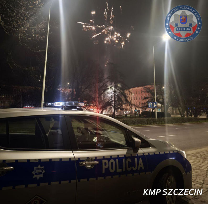 Szczecińscy policjanci dbali o bezpieczeństwo w noc sylwestrową