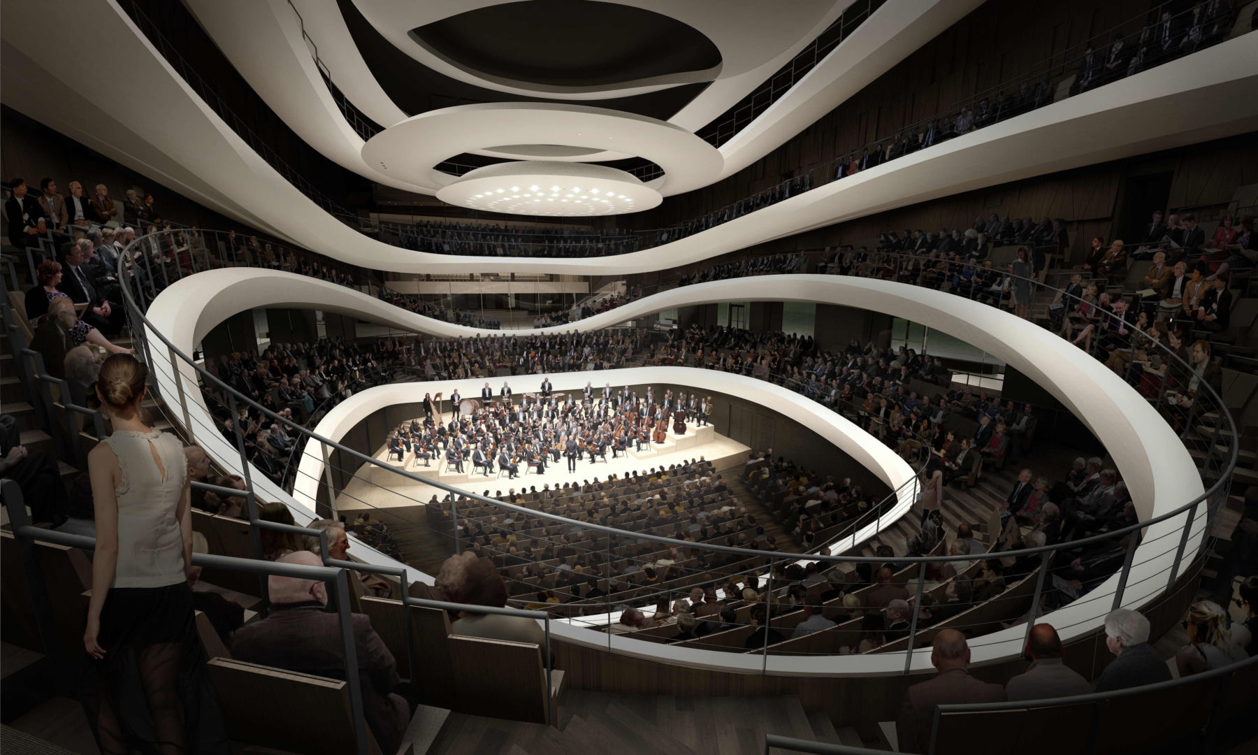 Sinfonia Varsovia II etap - wizualizacja wg projektu Atelier Thomas Pucher