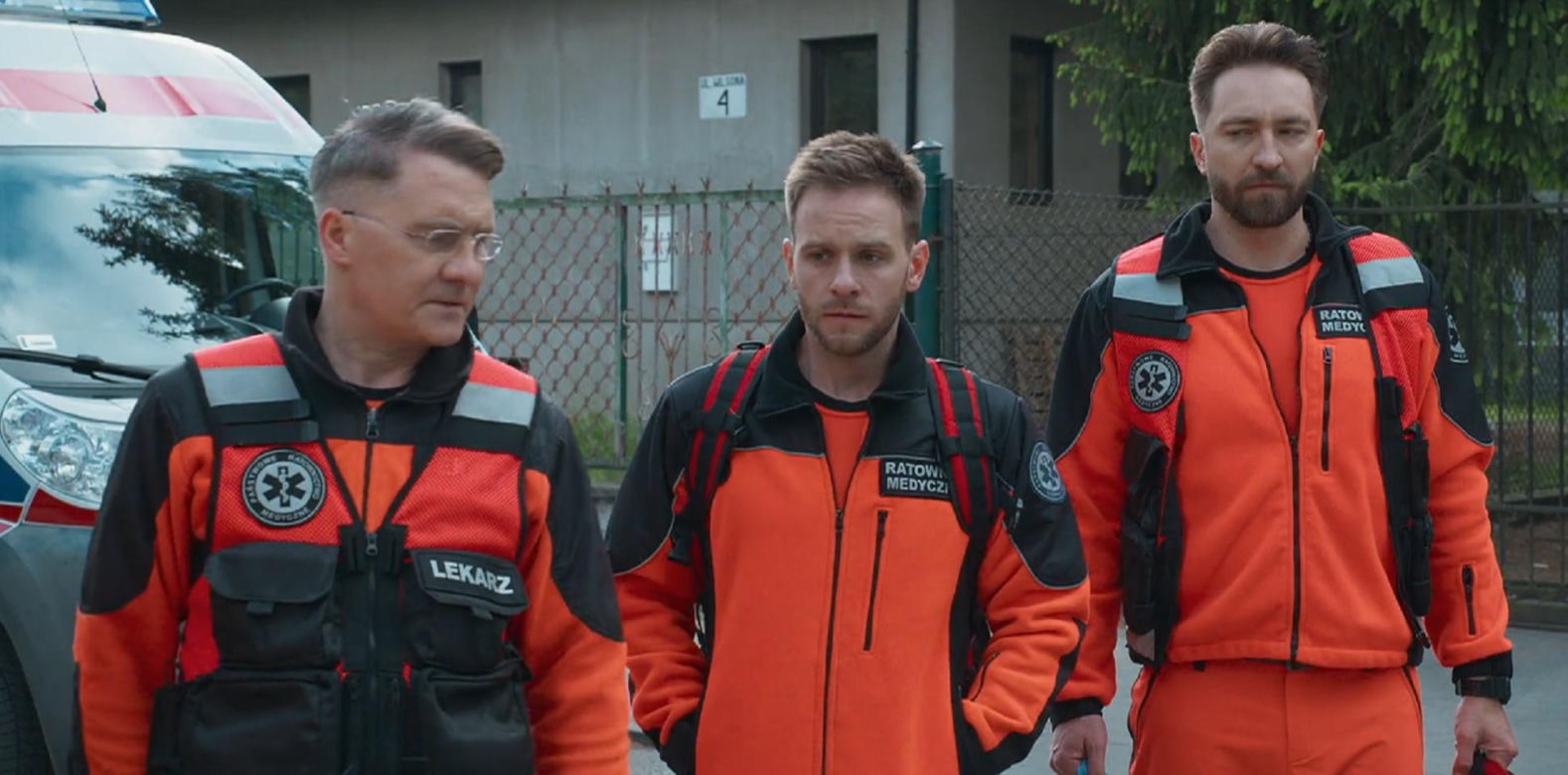 Na sygnale odc. 592. Artur Góra (Tomasz Piątkowski), Kuba (Wojciech Zygmunt), Piotr Strzelecki (Dariusz Wieteska)