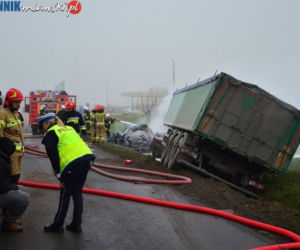 Śmiertelny wypadek pod Głużkiem, okolice Mławy