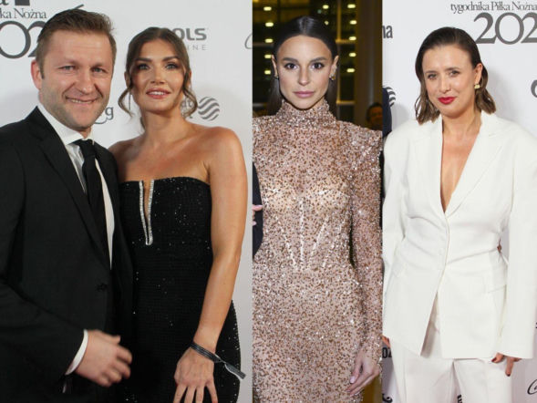 Siostra Lewandowskiego z odważnym dekoltem, żona Rzeźniczaka przesadziła? Gala Piłki Nożnej 2026 [ZDJĘCIA]