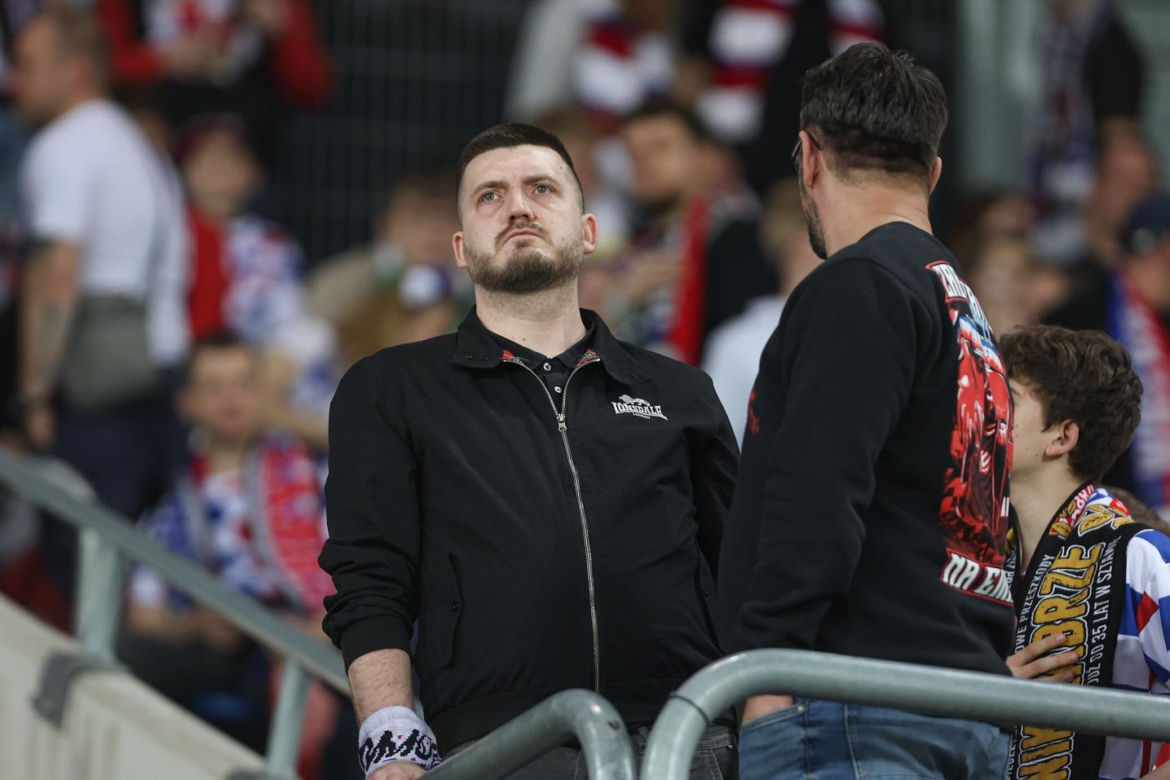 Kibice podczas meczu Górnik Zabrze - Legia Warszawa (01.04.2024)