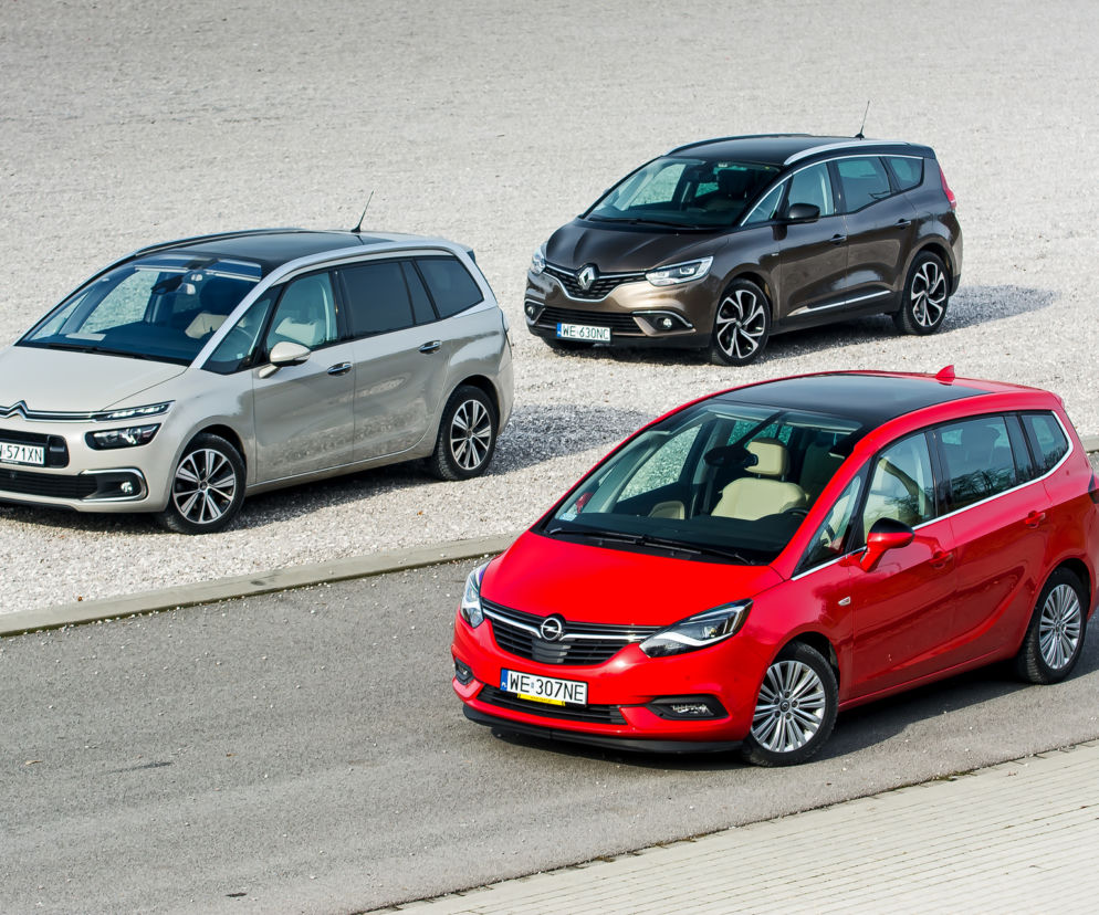Renault Grand Scenic, Opel Zafira, Citroen Grand C4 Picasso