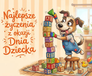 Zabawna kartki na Dzień Dziecka dla dorosłych