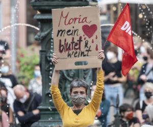 Pożar obozu dla uchodźców Moira 