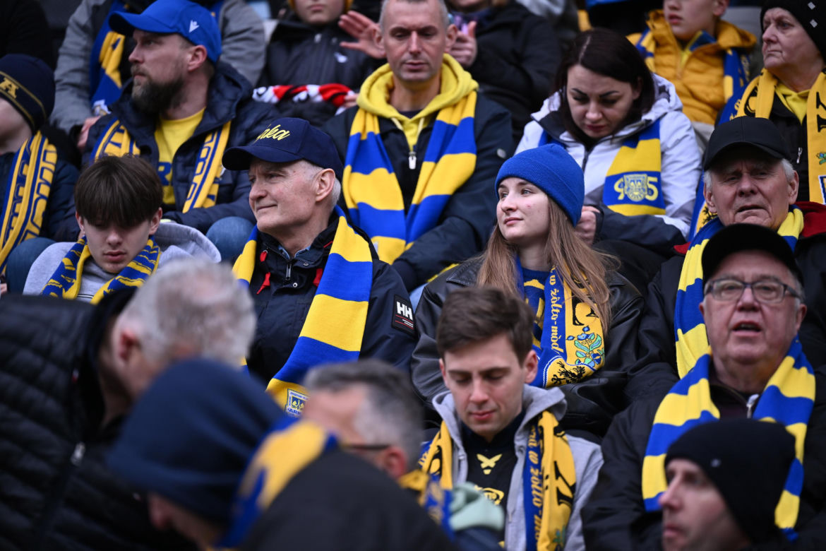 Arka Gdynia - Widzew Łódź: Zdjęcia kibiców i zawodników z meczu 25. kolejki PKO BP Ekstraklasy