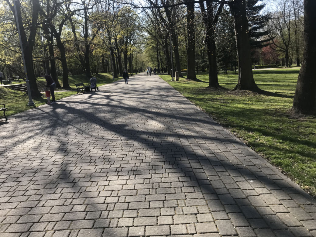 Katowice: Tłumy w Parku Kościuszki. Mieszkańcy ruszyli na spacery