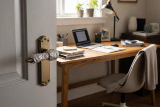 Masz folię aluminiową w szufladzie? Załóż ją... na klamkę. Czego to ludzie nie wymyślą!