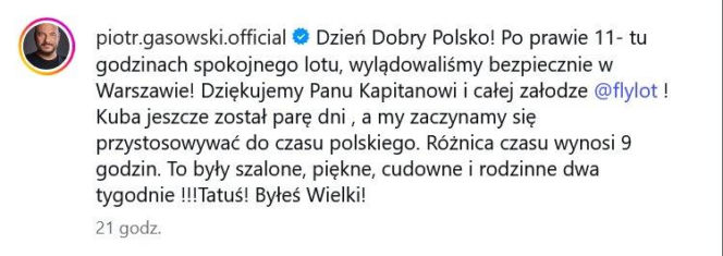 93 lata i taka forma?! Tata Gąsowskiego wrócił z USA. Co za widok!