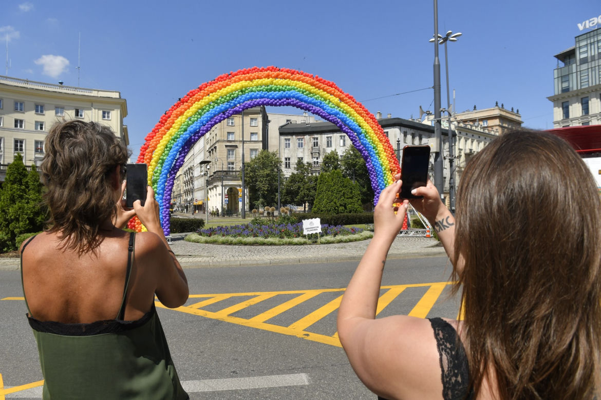 Tęcza wraca na Plac Zbawiciela w Warszawie