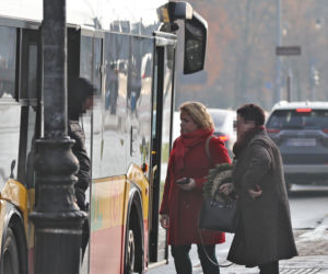 Katarzyna Bosacka w parku