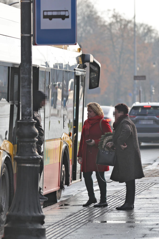 Katarzyna Bosacka w parku