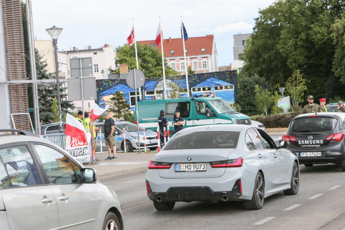 Tak kilka dni temu wyglądała granica Polski i Niemiec