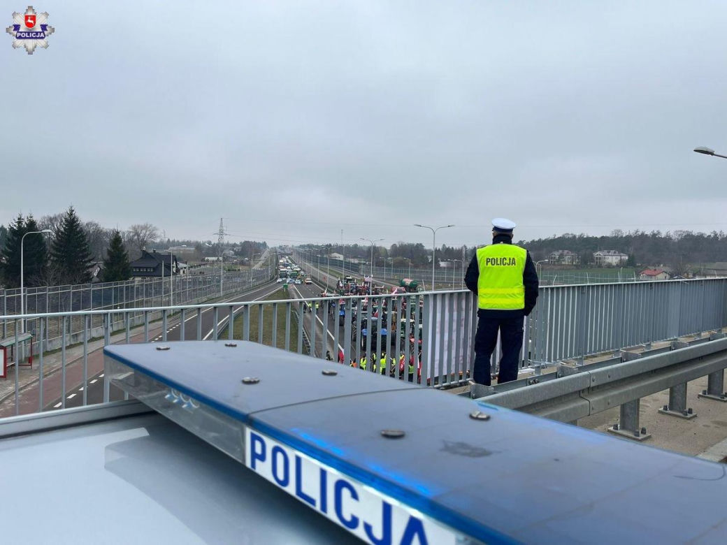 Strajk rolników w woj. lubelskim (20.03.2024)
