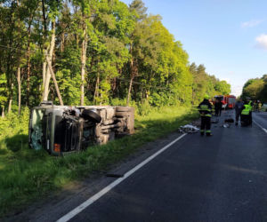 Wypadek na DK 25 pod Bydgoszczą! Droga jest całkowicie zablokowana [ZDJĘCIA]