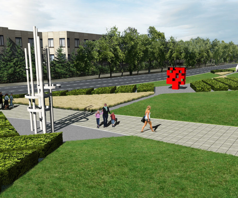 Projekt zieleni wokół Galerii Samochodowej