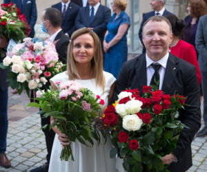 Jacek Kurski z żoną