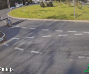 Zderzenie samochodu i motocykla