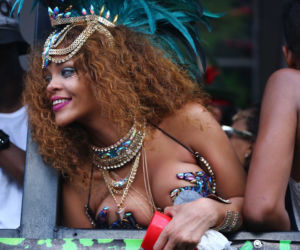 Rihanna podczas karnawału na Barbadosie