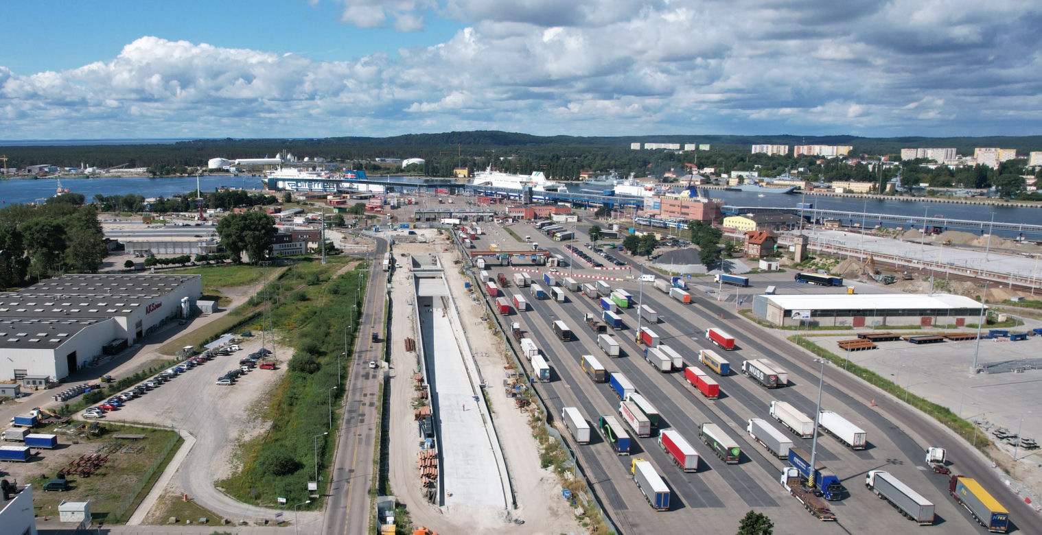 Budowa tunelu pod Świną - sierpień 2021