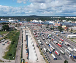 Budowa tunelu pod Świną - sierpień 2021