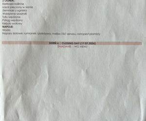 Doda pokazała menu na campie